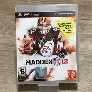 Madden NFL 12 Video Game‎ for Sony PlayStation 3 PS3 EA Sports Football
